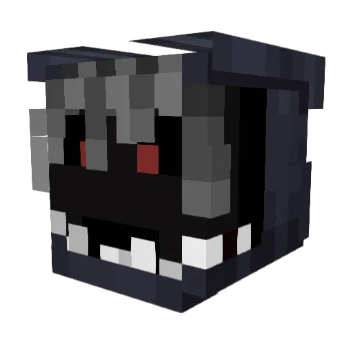 Hyunssie Minecraft avatar head, 3D render