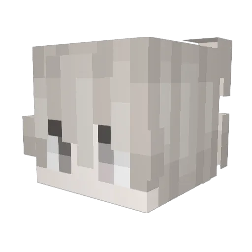 Hyuri_MMP Minecraft avatar head, 3D render