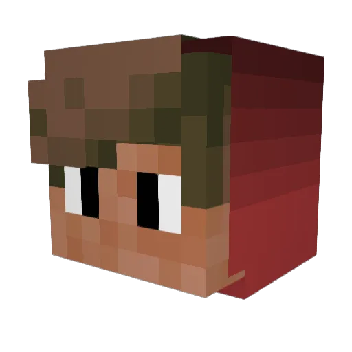 Hyytzikka Minecraft avatar head, 3D render
