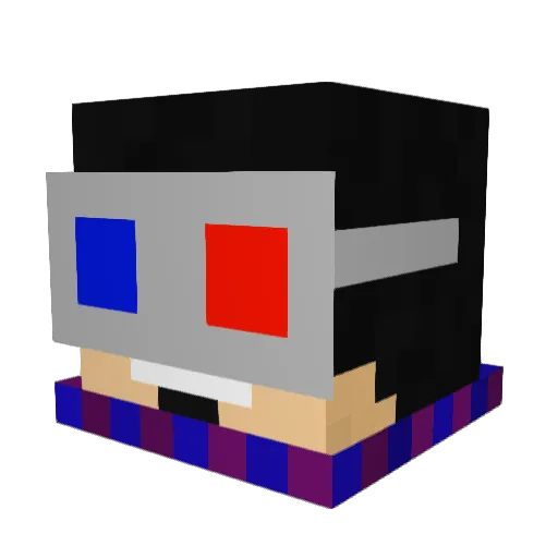 Hyziu Minecraft avatar head, 3D render