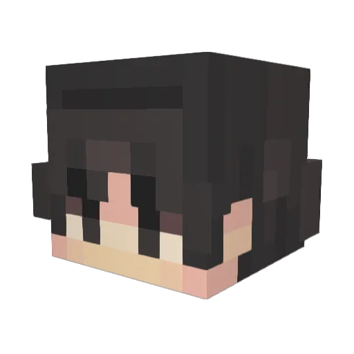 Hyzken Minecraft avatar head, 3D render