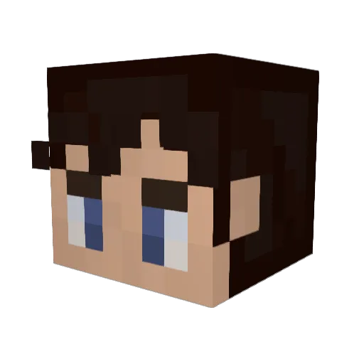 Hyzooka Minecraft avatar head, 3D render