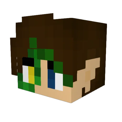 HzTaipan Minecraft avatar head, 3D render