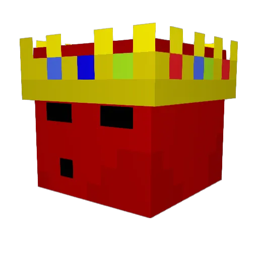 Hz_Akarii Minecraft avatar head, 3D render