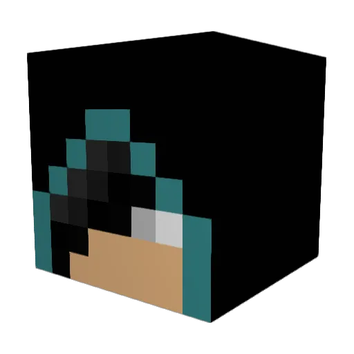 Hz_Jk2 Minecraft avatar head, 3D render