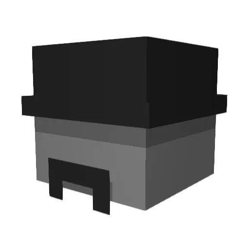 Hz_rlk Minecraft avatar head, 3D render