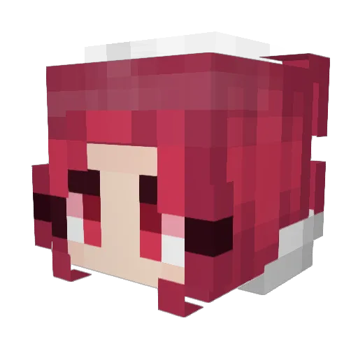 Hzope Minecraft avatar head, 3D render