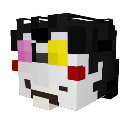 Hzor12 Minecraft avatar head, 3D render