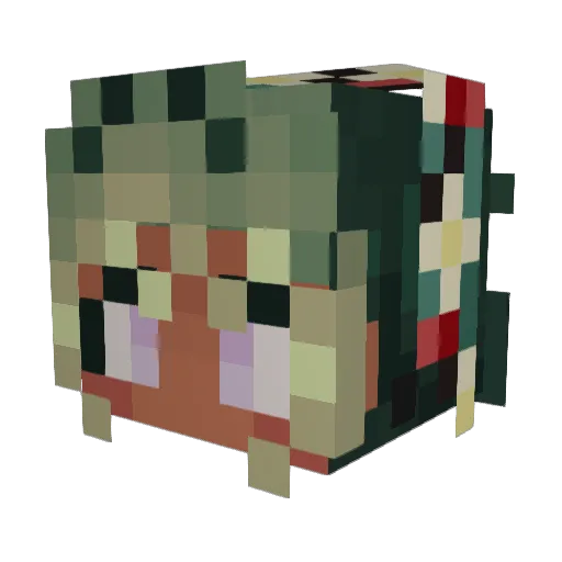 I1AmMax Minecraft avatar head, 3D render
