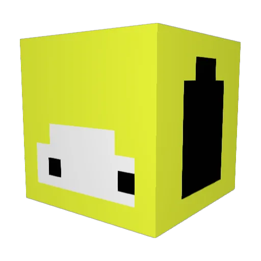 I1E1 Minecraft avatar head, 3D render