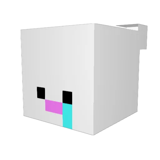 I2fhyun Minecraft avatar head, 3D render
