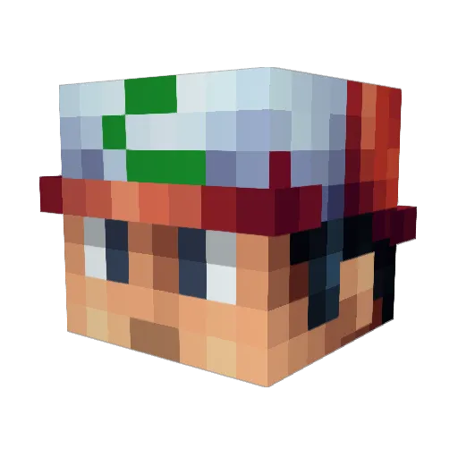 I2odney Minecraft avatar head, 3D render