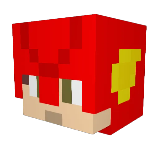 I2oss Minecraft avatar head, 3D render