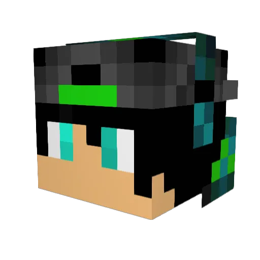 I3adTorres Minecraft avatar head, 3D render