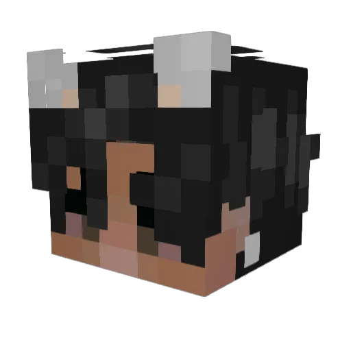 I3addie Minecraft avatar head, 3D render