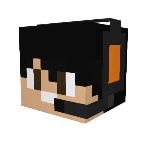 I3ests Minecraft avatar head, 3D render