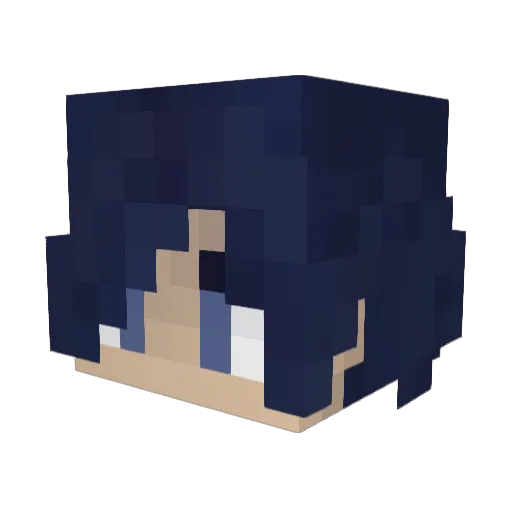I3iggieSmallzz Minecraft avatar head, 3D render