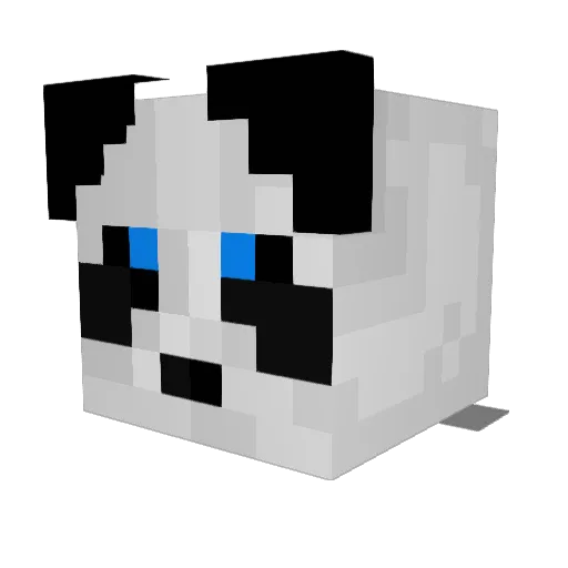 I3lack6 Minecraft avatar head, 3D render