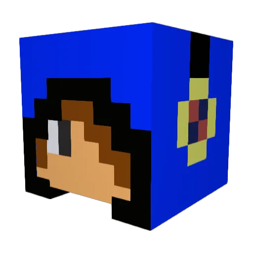 I3lackSh4dow Minecraft avatar head, 3D render