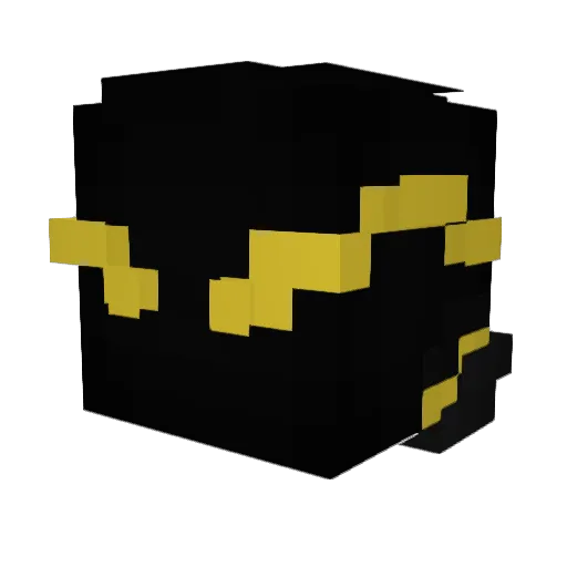 I3lackpink Minecraft avatar head, 3D render