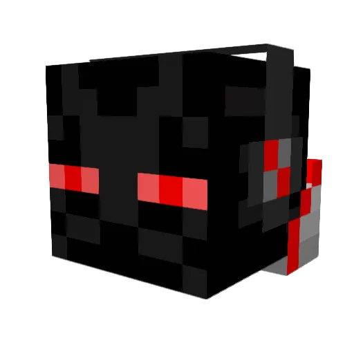 I3luetea Minecraft avatar head, 3D render