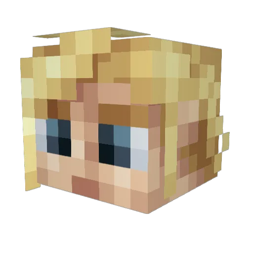 I3reak3r Minecraft avatar head, 3D render