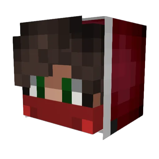 I3uPyc Minecraft avatar head, 3D render
