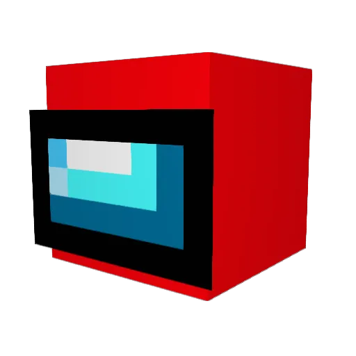 I4Real Minecraft avatar head, 3D render