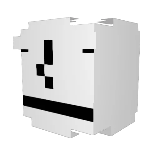 I5RAEL Minecraft avatar head, 3D render