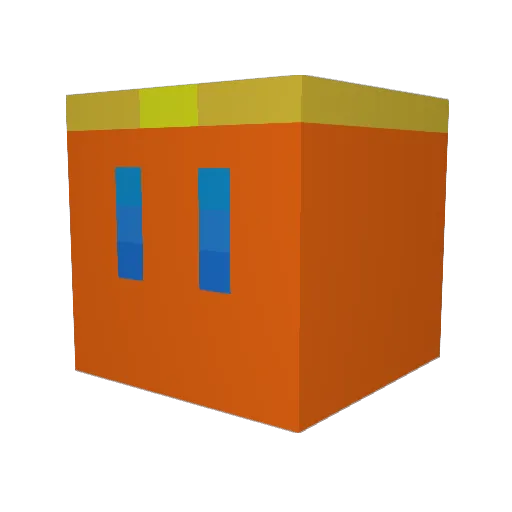I5_0 Minecraft avatar head, 3D render