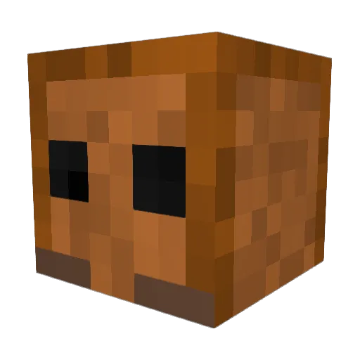 I5land Minecraft avatar head, 3D render