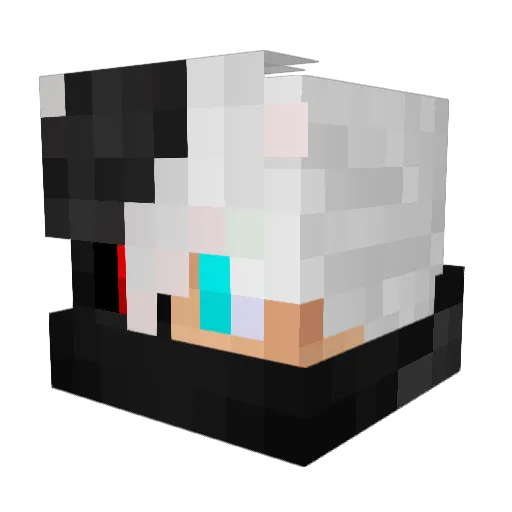 I647 Minecraft avatar head, 3D render