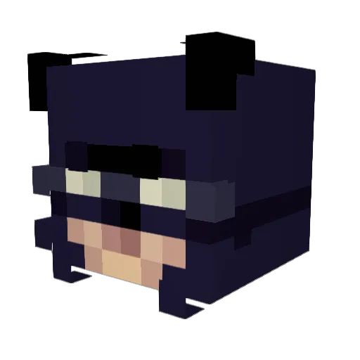 I7HD Minecraft avatar head, 3D render