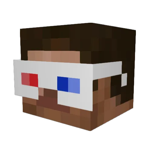 I8URDONUT Minecraft avatar head, 3D render