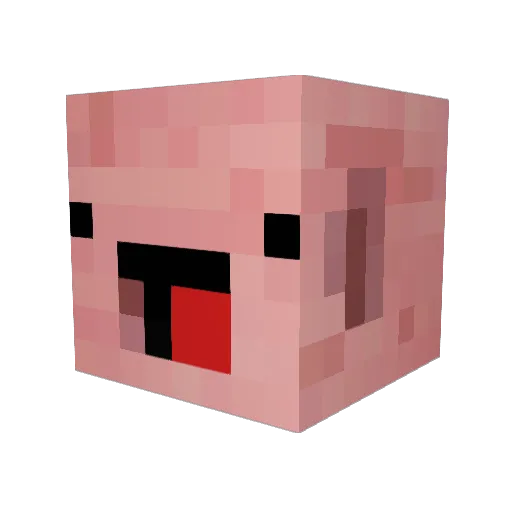 I8er Minecraft avatar head, 3D render