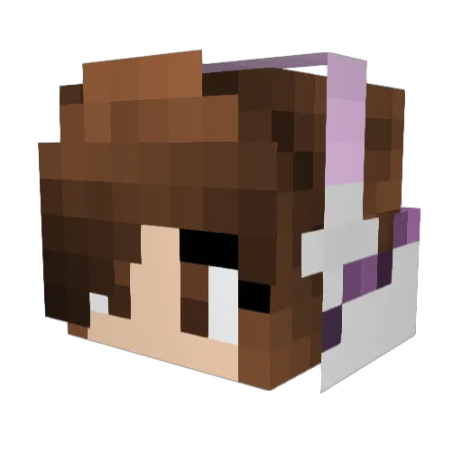 I938 Minecraft avatar head, 3D render