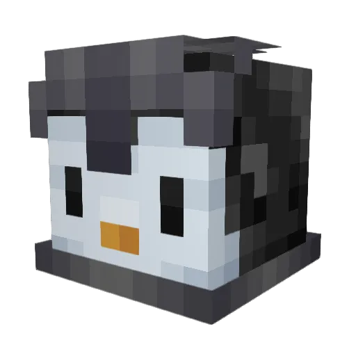 IA32 Minecraft avatar head, 3D render