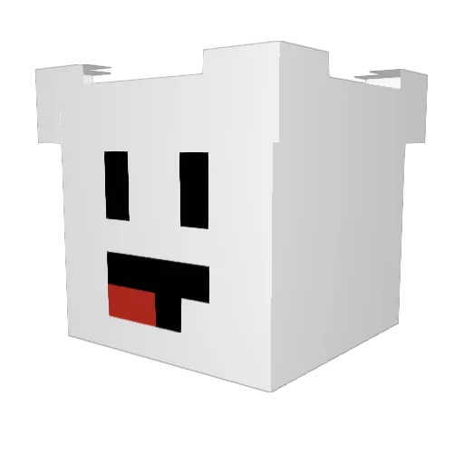 IACOBI Minecraft avatar head, 3D render