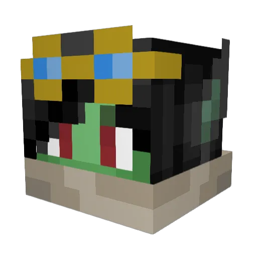 IAMB0Bo Minecraft avatar head, 3D render