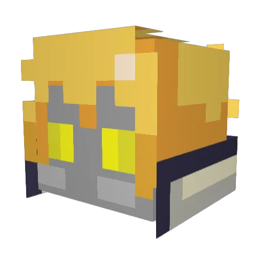 IAMGLARP Minecraft avatar head, 3D render