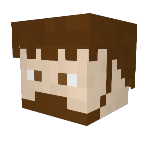 IAMHOBBES Minecraft avatar head, 3D render