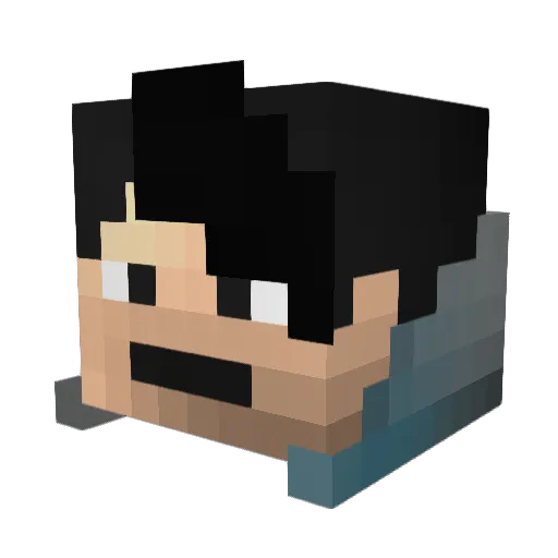 IAMJOEY32969 Minecraft avatar head, 3D render