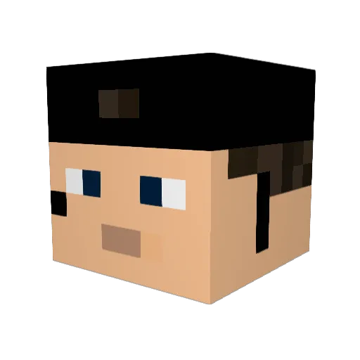 IAMLG Minecraft avatar head, 3D render