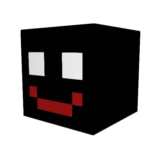 IAMLeft Minecraft avatar head, 3D render