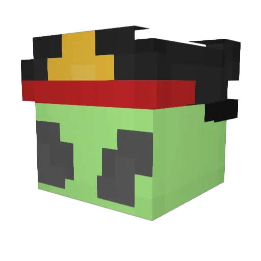 IAMNOTAMOP Minecraft avatar head, 3D render