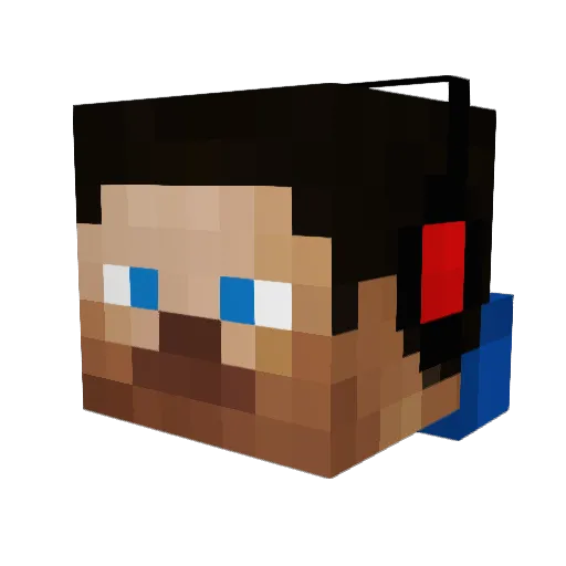 IAMRONAN Minecraft avatar head, 3D render