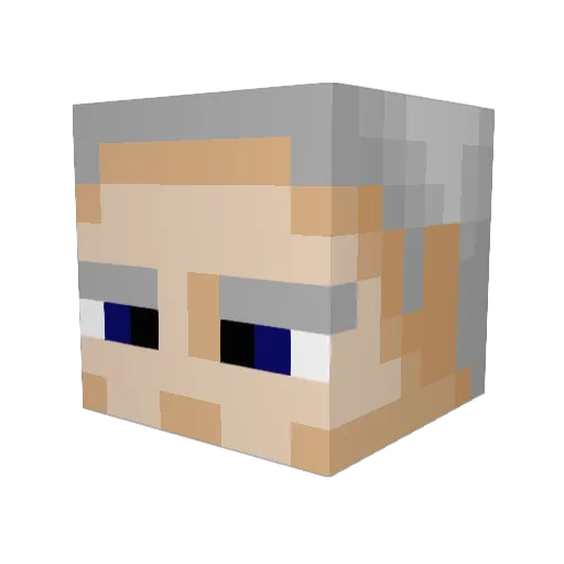 IAMTHEBAUFFS Minecraft avatar head, 3D render