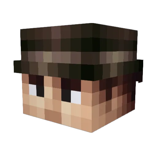 IAMZErickson Minecraft avatar head, 3D render