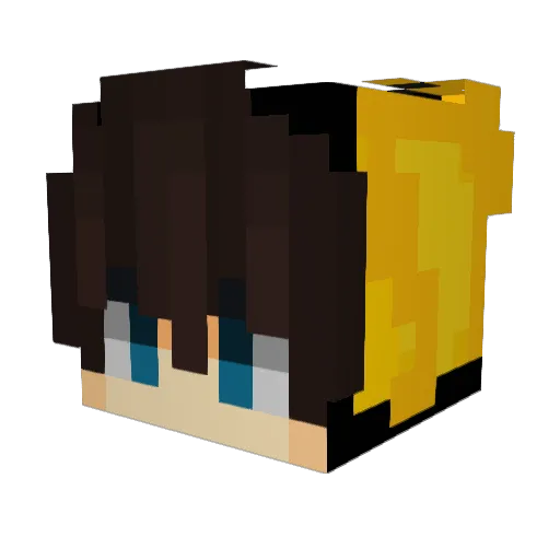 IAMZIHAO Minecraft avatar head, 3D render
