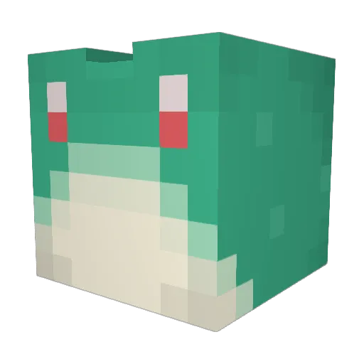 IAM_OAOV Minecraft avatar head, 3D render